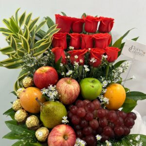 Arreglo frutal, Rosas Cali