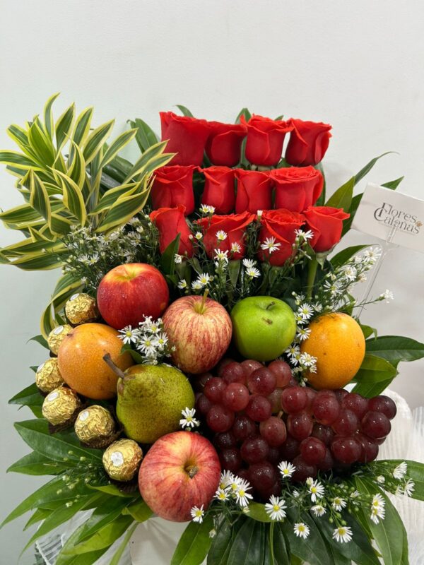 Arreglo frutal, Rosas Cali